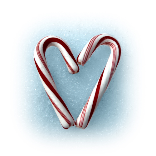 little candy cane heart 500