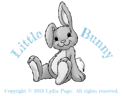 Little Bunny logo created by Karen B. Jones for Lydia Page.