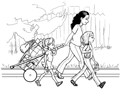 Walking Home - In Progress 2