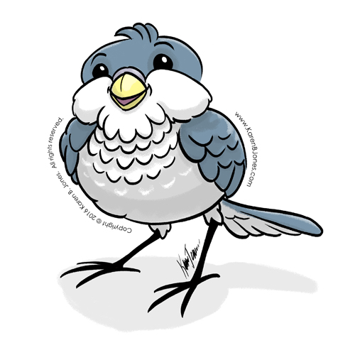 Happy Little Blue Bird