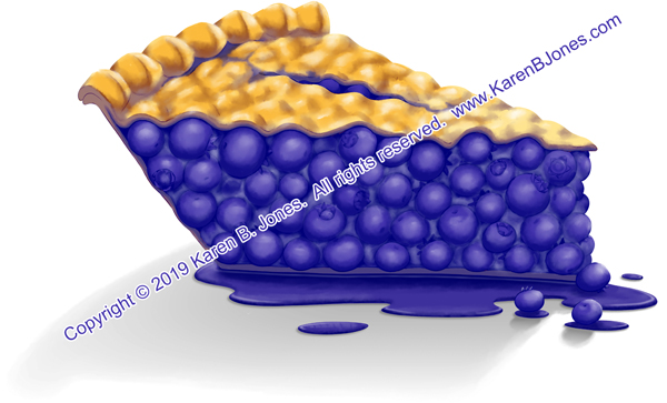 Slice of Blueberry Pie