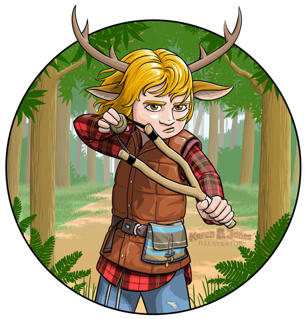 A fanart illustration of the character Sweet Tooth.